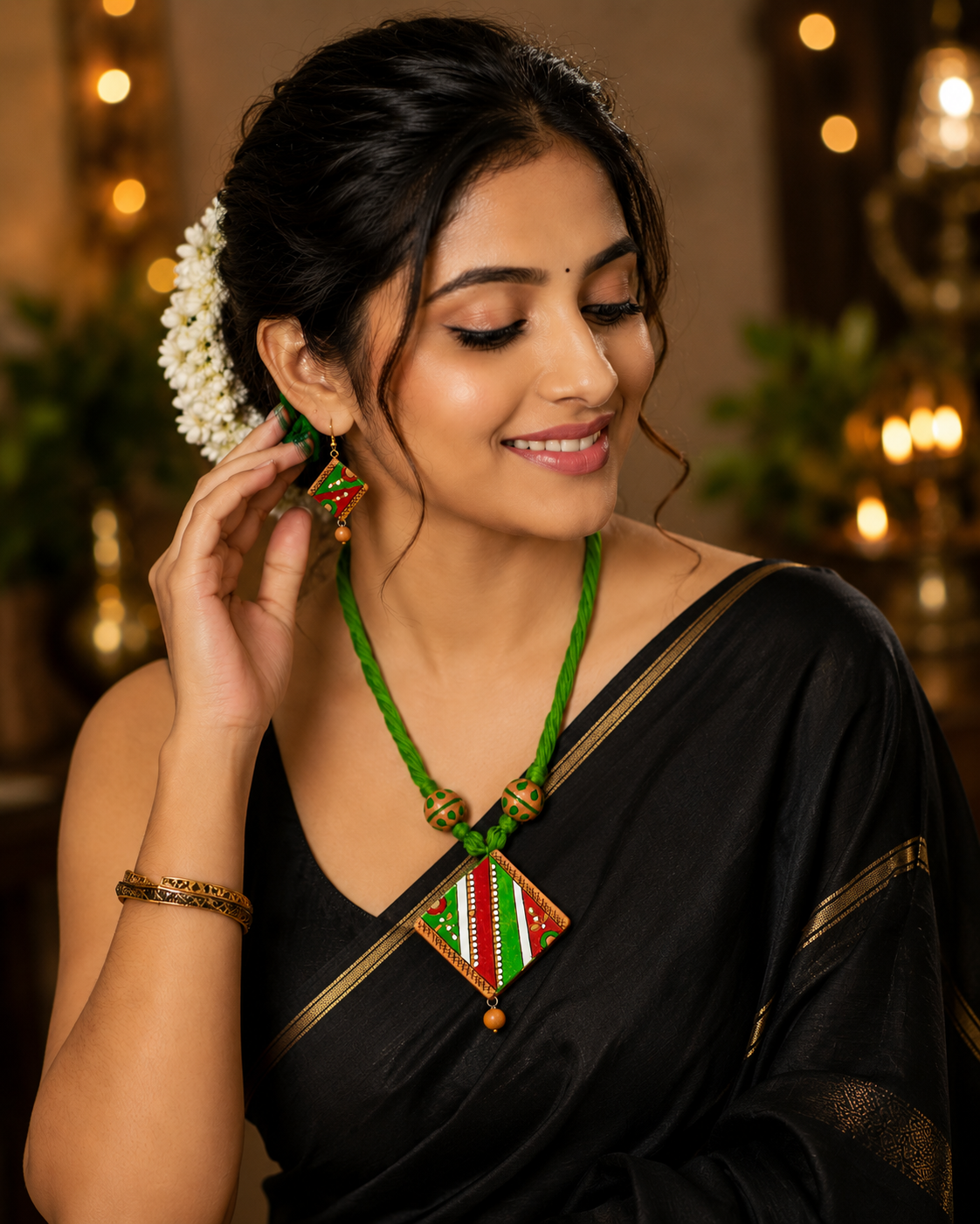 Handmade Terracotta Jewellery Set – Traditional Bengali Handcrafted Elegance