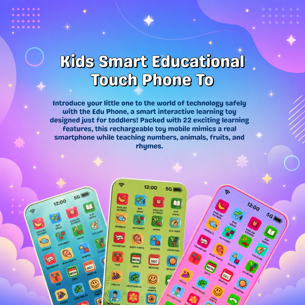 Moba Tutor Educational Toy Phone for Kids – Hindi & English Learning Smart Mobile
