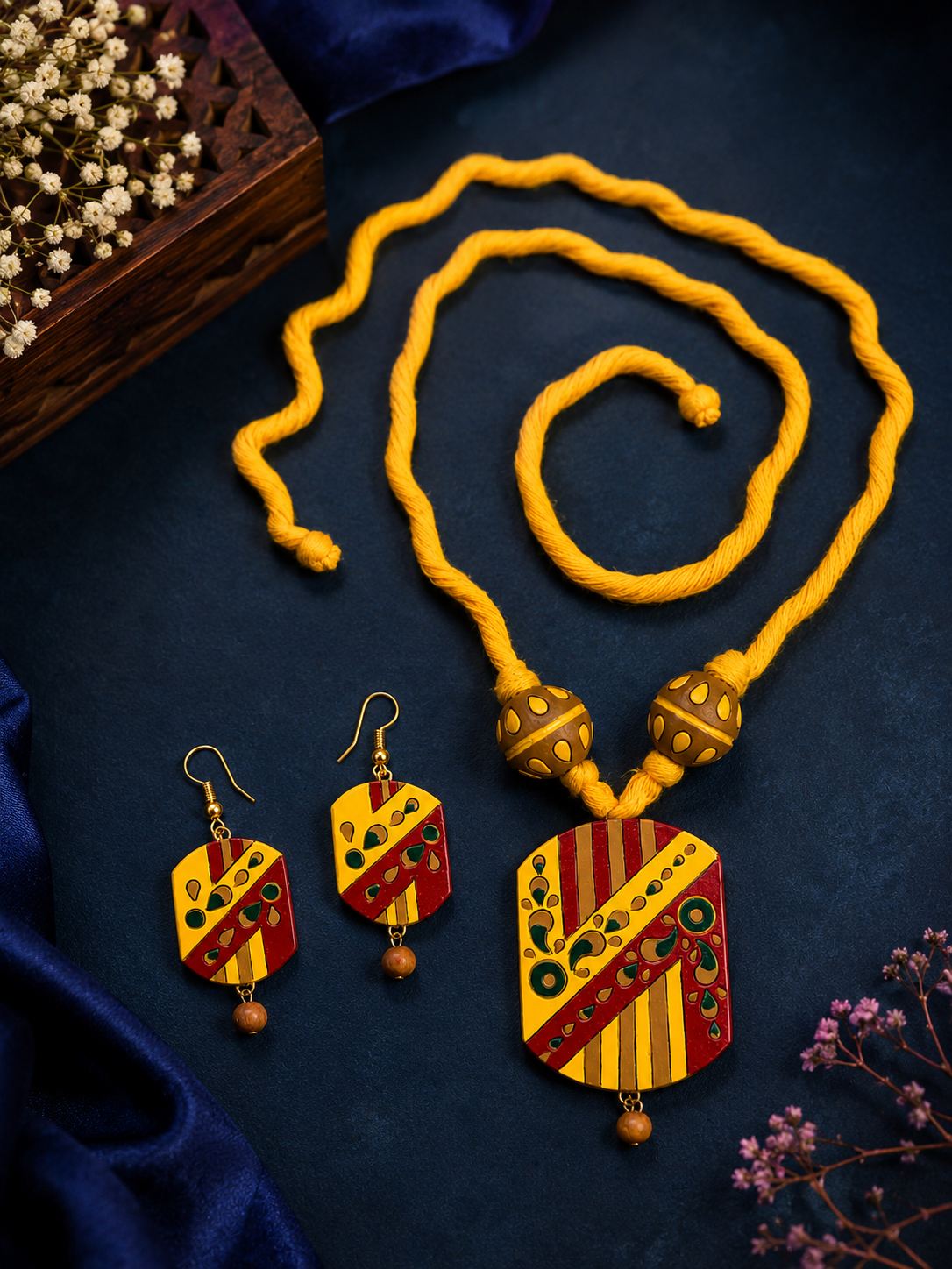 Women's Handmade Terracotta Choker Set  Festival & Party Wear